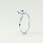 2.0 CT Pear Cut Solitaire Lab-Grown Diamond Engagement Ring 17