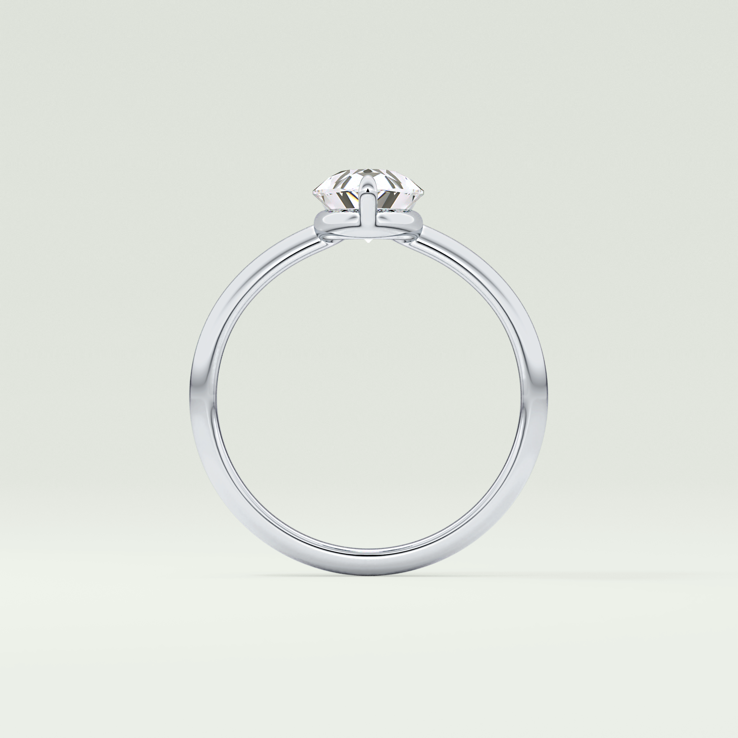 2.0 CT Pear Cut Solitaire Lab-Grown Diamond Engagement Ring 18