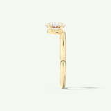 1.5 CT Oval Cut Solitaire Moissanite Engagement Ring