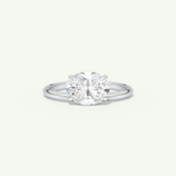 1.5 CT Oval Cut Solitaire Moissanite Engagement Ring