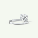 1.5 CT Oval Cut Solitaire Moissanite Engagement Ring