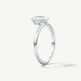 1.5 CT Oval Cut Solitaire Moissanite Engagement Ring