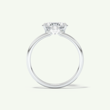 1.5 CT Oval Cut Solitaire Moissanite Engagement Ring