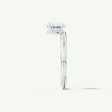 1.5 CT Oval Cut Solitaire Moissanite Engagement Ring
