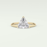 1.5 CT Trillion Cut Solitaire Moissanite Engagement Ring