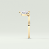 1.5 CT Trillion Cut Solitaire Lab-Grown Diamond Engagement Ring 4