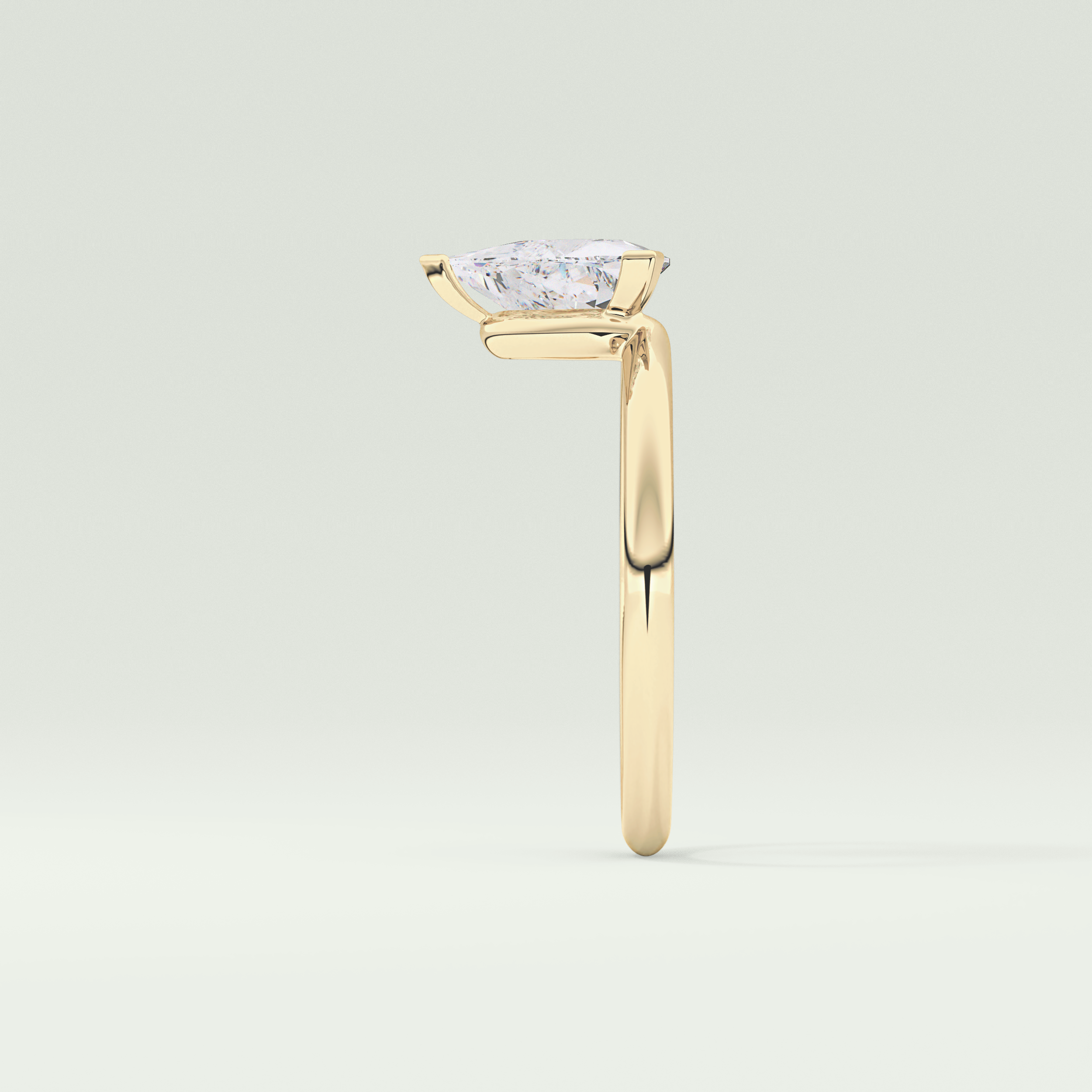 1.5 CT Trillion Cut Solitaire Lab-Grown Diamond Engagement Ring 4