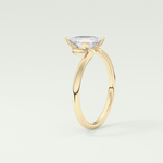 1.5 CT Trillion Cut Solitaire Moissanite Engagement Ring