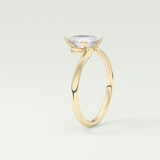 1.5 CT Trillion Cut Solitaire Moissanite Engagement Ring