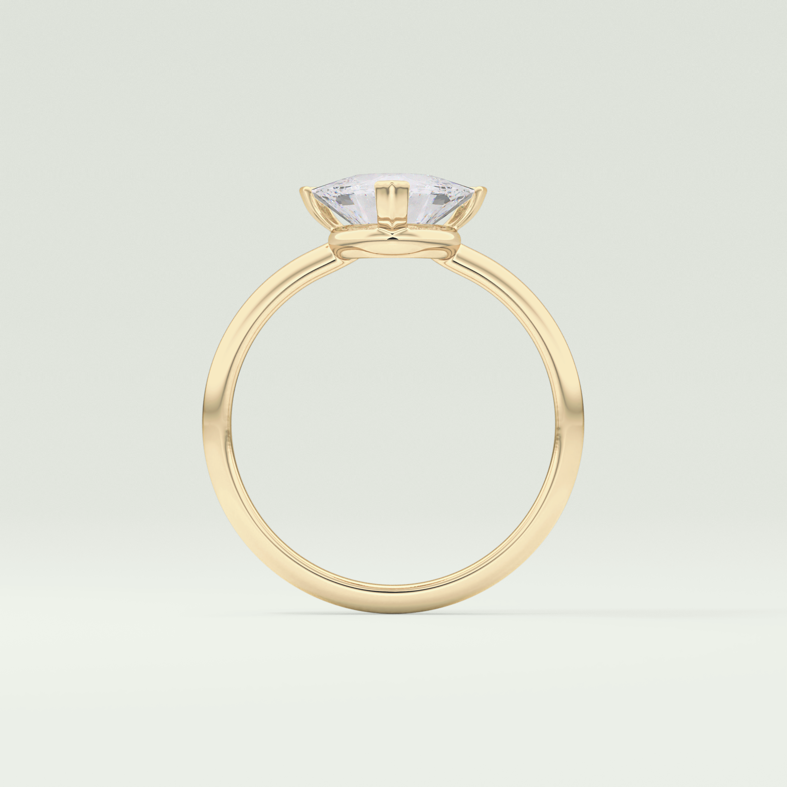 1.5 CT Trillion Cut Solitaire Lab-Grown Diamond Engagement Ring 6