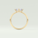 1.5 CT Trillion Cut Solitaire Moissanite Engagement Ring