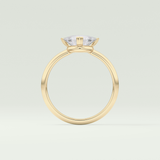 1.5 CT Trillion Cut Solitaire Moissanite Engagement Ring