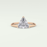 1.5 CT Trillion Cut Solitaire Moissanite Engagement Ring