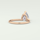1.5 CT Trillion Cut Solitaire Moissanite Engagement Ring