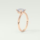 1.5 CT Trillion Cut Solitaire Moissanite Engagement Ring