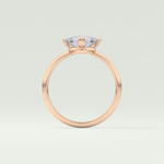 1.5 CT Trillion Cut Solitaire Moissanite Engagement Ring