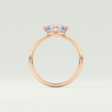1.5 CT Trillion Cut Solitaire Moissanite Engagement Ring