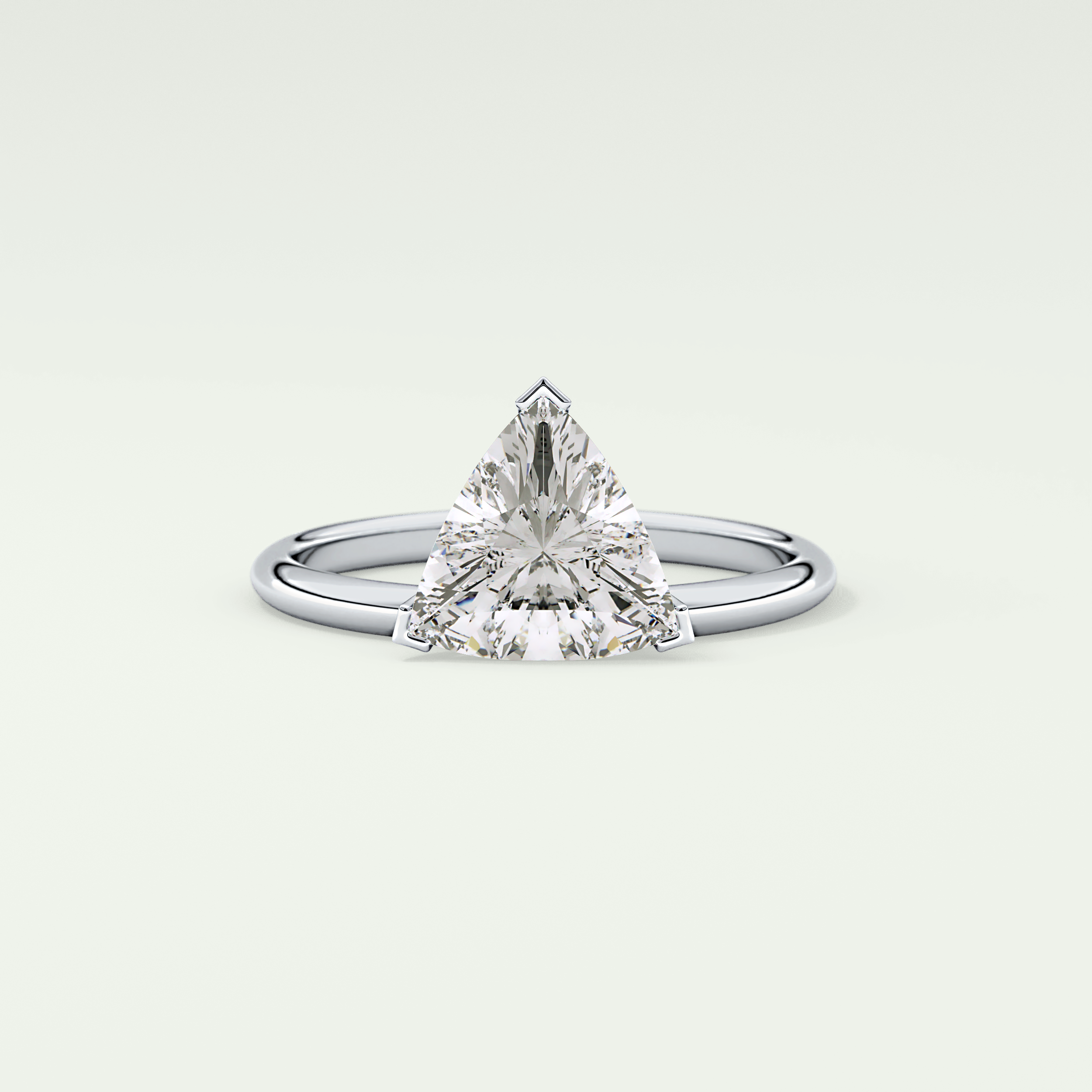 1.5 CT Trillion Cut Solitaire Lab-Grown Diamond Engagement Ring 13