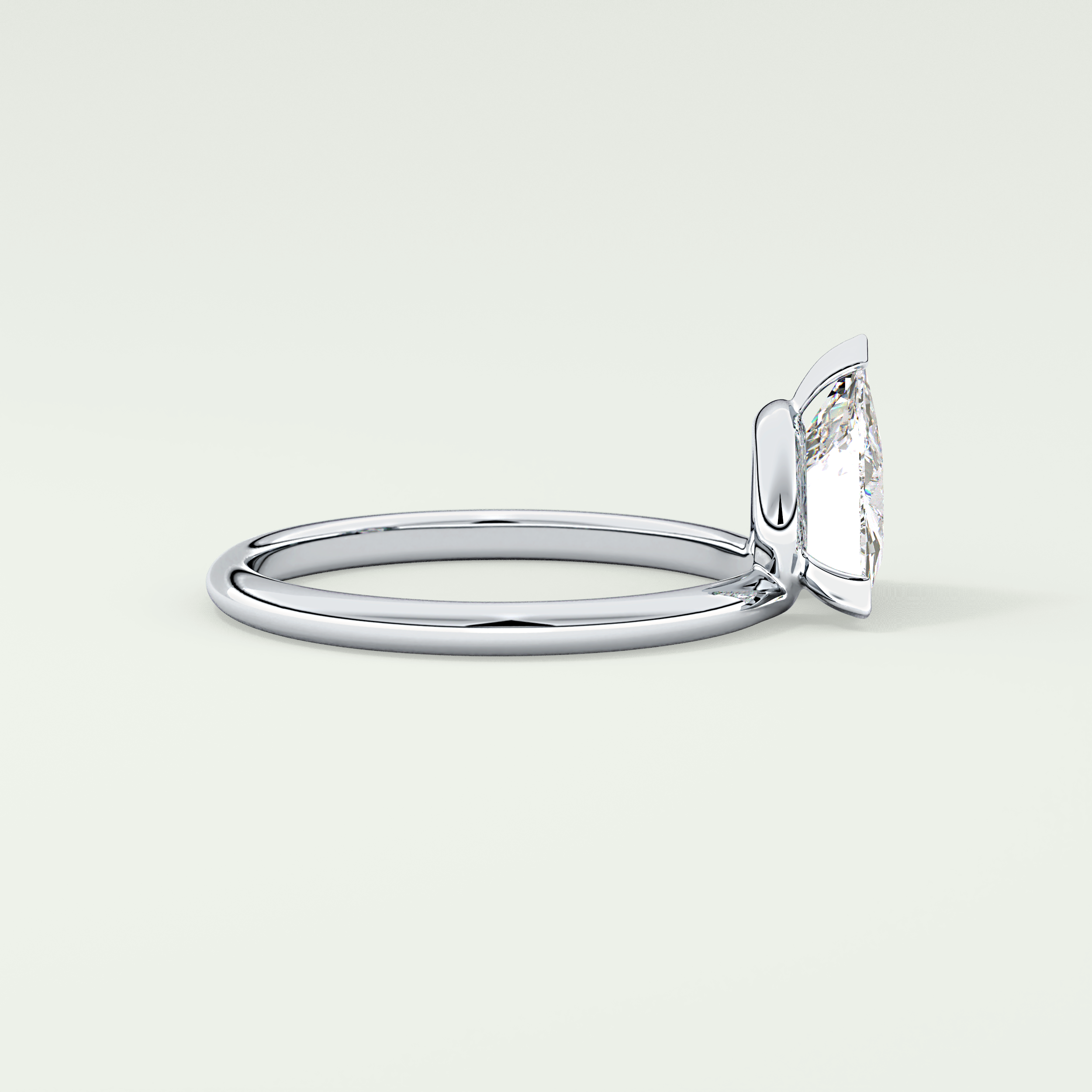 1.5 CT Trillion Cut Solitaire Lab-Grown Diamond Engagement Ring 15