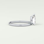 1.5 CT Trillion Cut Solitaire Moissanite Engagement Ring