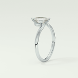 1.5 CT Trillion Cut Solitaire Moissanite Engagement Ring