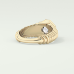 1.5 CT Asscher Cut Bezel Lab-Grown Diamond Engagement Ring 2