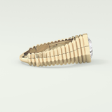 1.5 CT Asscher Cut Bezel Lab-Grown Diamond Engagement Ring 3