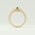 1.5 CT Asscher Cut Bezel Lab-Grown Diamond Engagement Ring 6