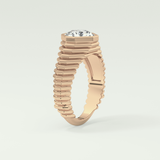 1.5 CT Asscher Cut Bezel Lab-Grown Diamond Engagement Ring 11