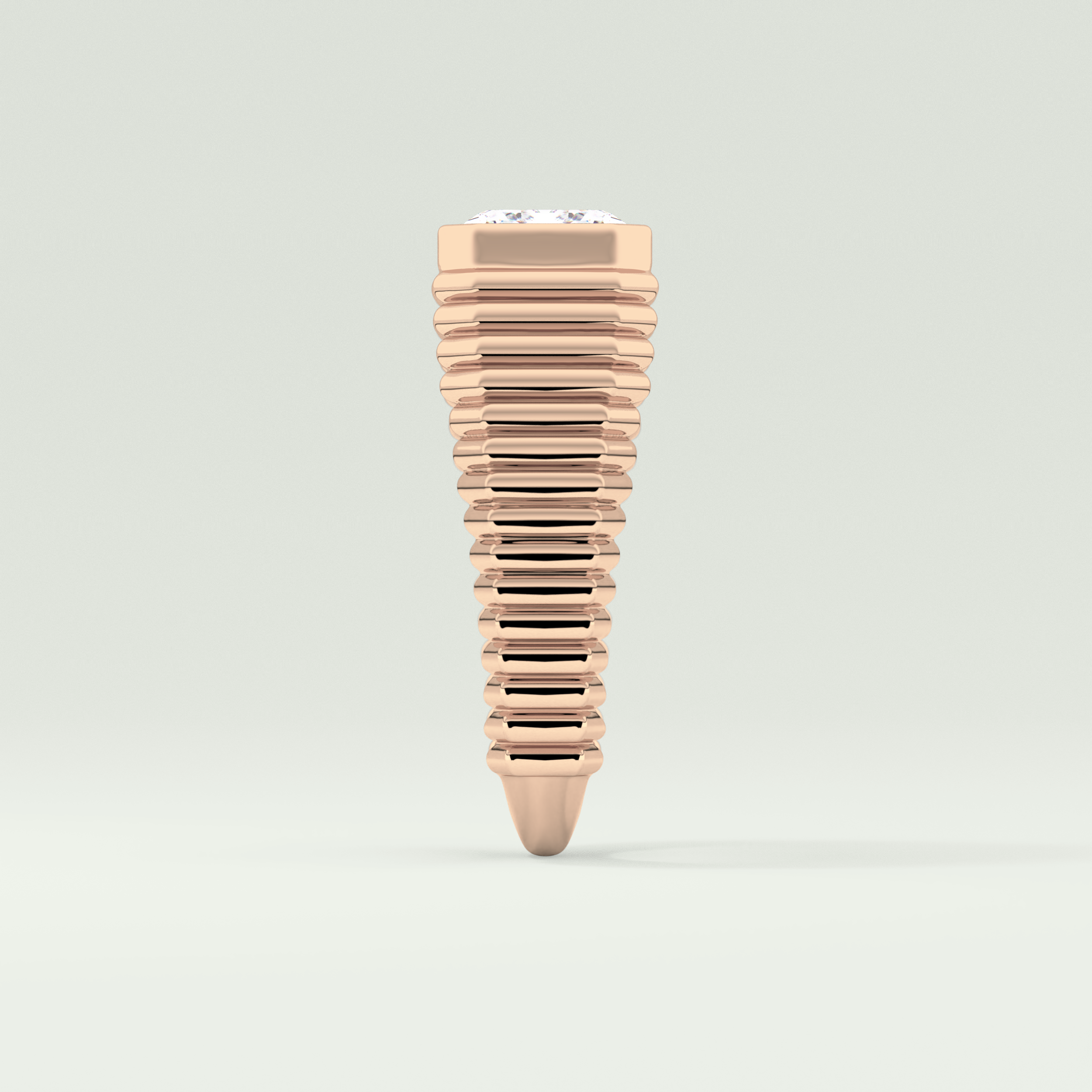 1.5 CT Emerald Cut Bezel Solitaire Moissanite Engagement Ring 10