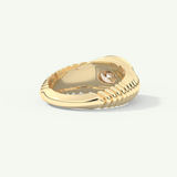 1.25 CT Oval Cut Bezel Lab-Grown Diamond Engagement Ring