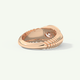 1.25 CT Oval Cut Bezel Lab-Grown Diamond Engagement Ring