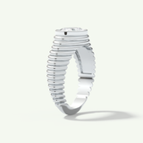 1.25 CT Oval Cut Bezel Lab-Grown Diamond Engagement Ring
