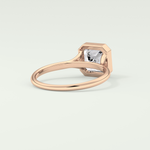 1.25 CT Asscher Cut Bezel Solitaire Lab-Grown Diamond Engagement Ring 8