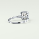 1.25 CT Asscher Cut Bezel Solitaire Lab-Grown Diamond Engagement Ring 14