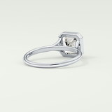 1.25 CT Asscher Cut Bezel Solitaire Lab-Grown Diamond Engagement Ring 14
