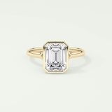 2.0 CT Emerald Cut Solitaire Lab-Grown Diamond Engagement Ring 1