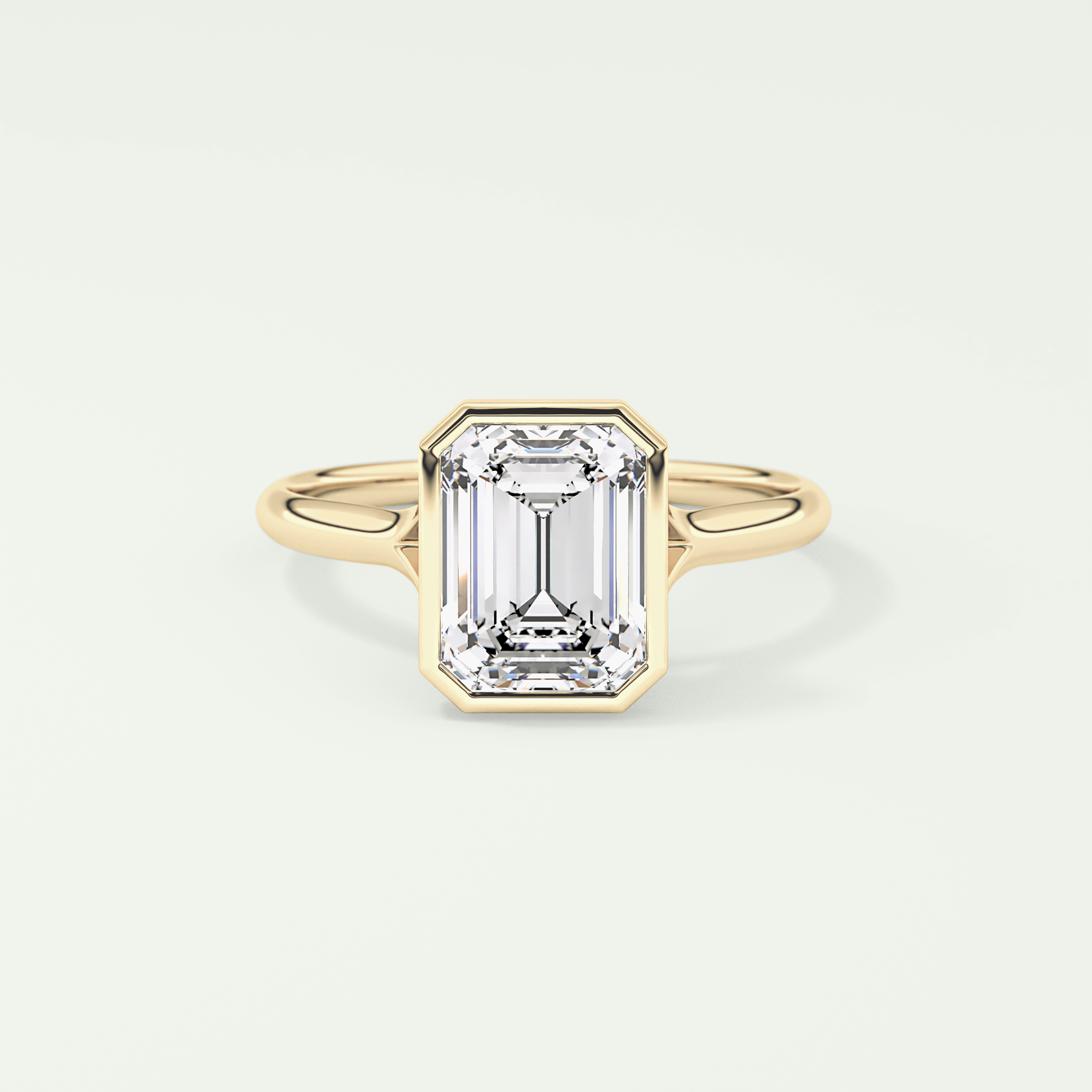 2.0 CT Emerald Cut Solitaire Lab-Grown Diamond Engagement Ring 1