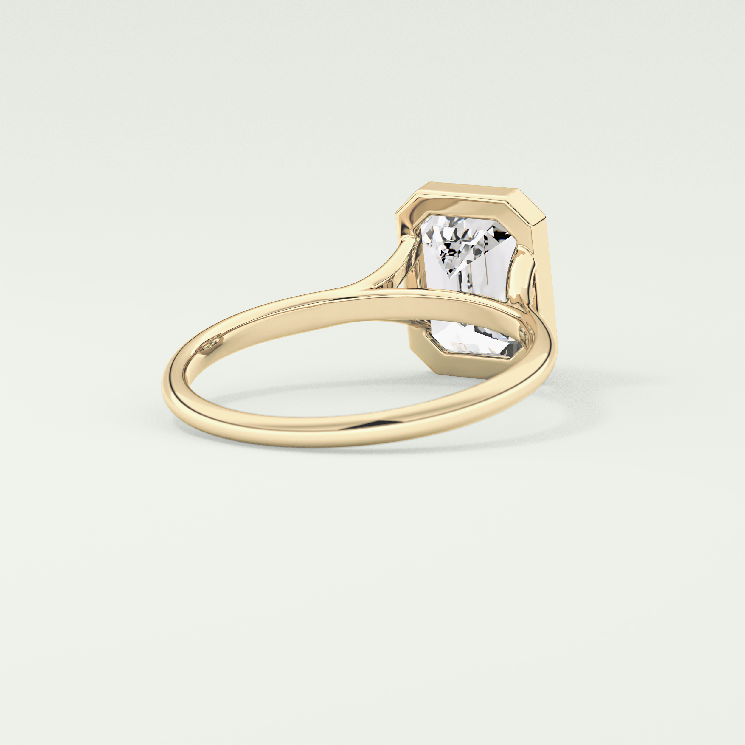 2.0 CT Emerald Cut Solitaire Lab-Grown Diamond Engagement Ring 2