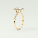 2.0 CT Emerald Cut Solitaire Lab-Grown Diamond Engagement Ring 5