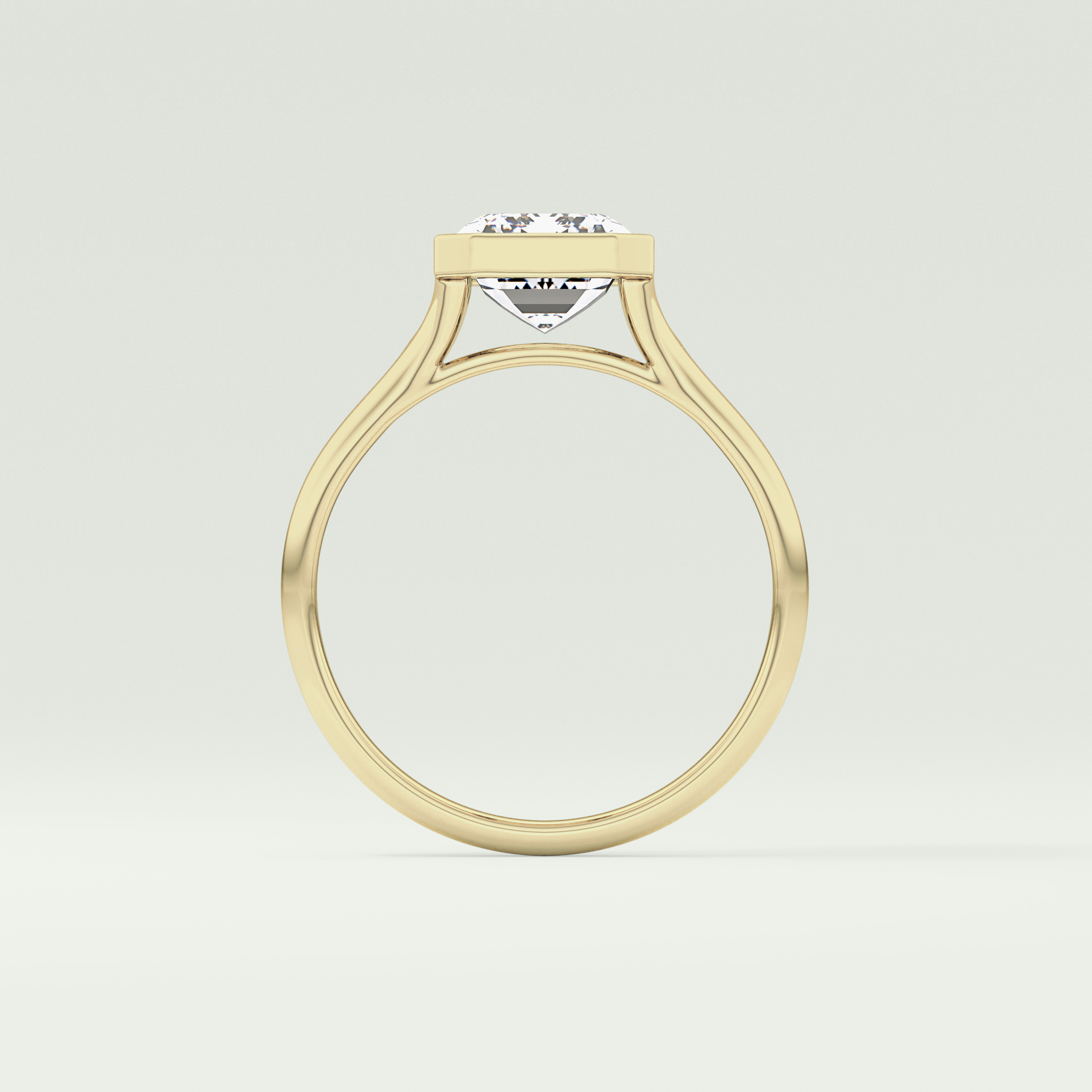 2.0 CT Emerald Cut Solitaire Lab-Grown Diamond Engagement Ring 6