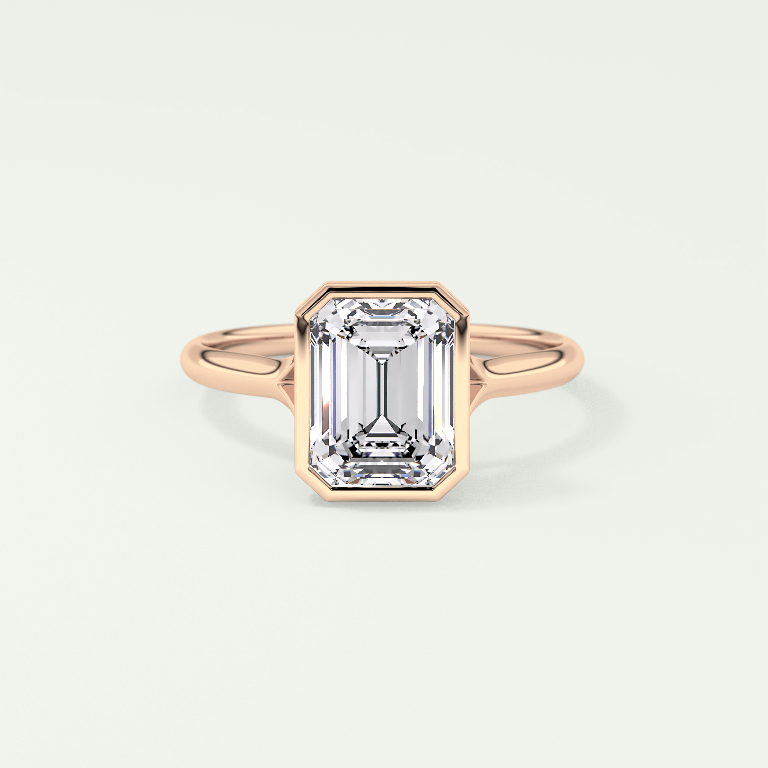 2.0 CT Emerald Cut Solitaire Lab-Grown Diamond Engagement Ring 7