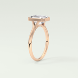 2.0 CT Emerald Cut Solitaire Lab-Grown Diamond Engagement Ring 11
