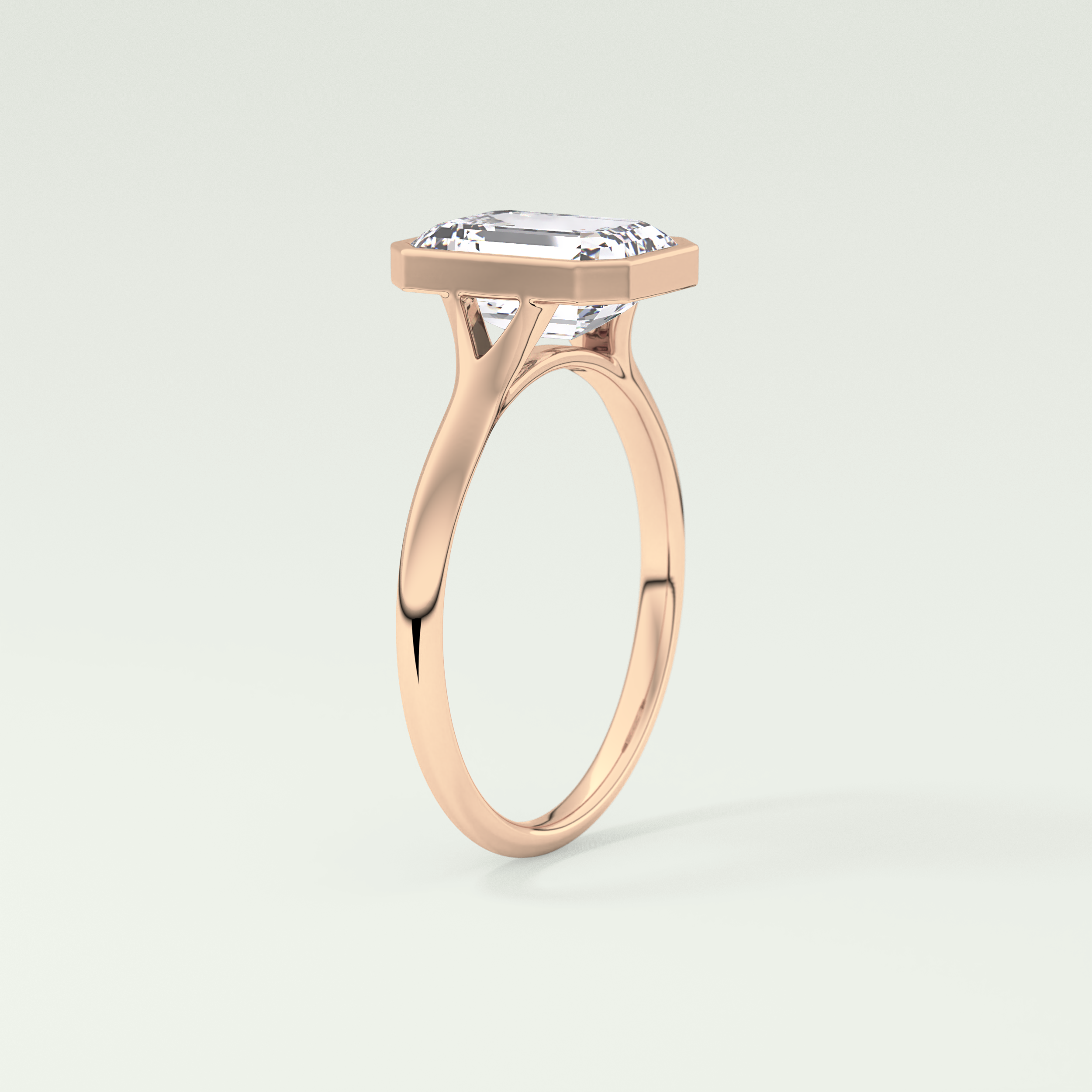 2.0 CT Emerald Cut Solitaire Moissanite Engagement Ring 11