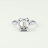 2.0 CT Emerald Cut Solitaire Lab-Grown Diamond Engagement Ring 13
