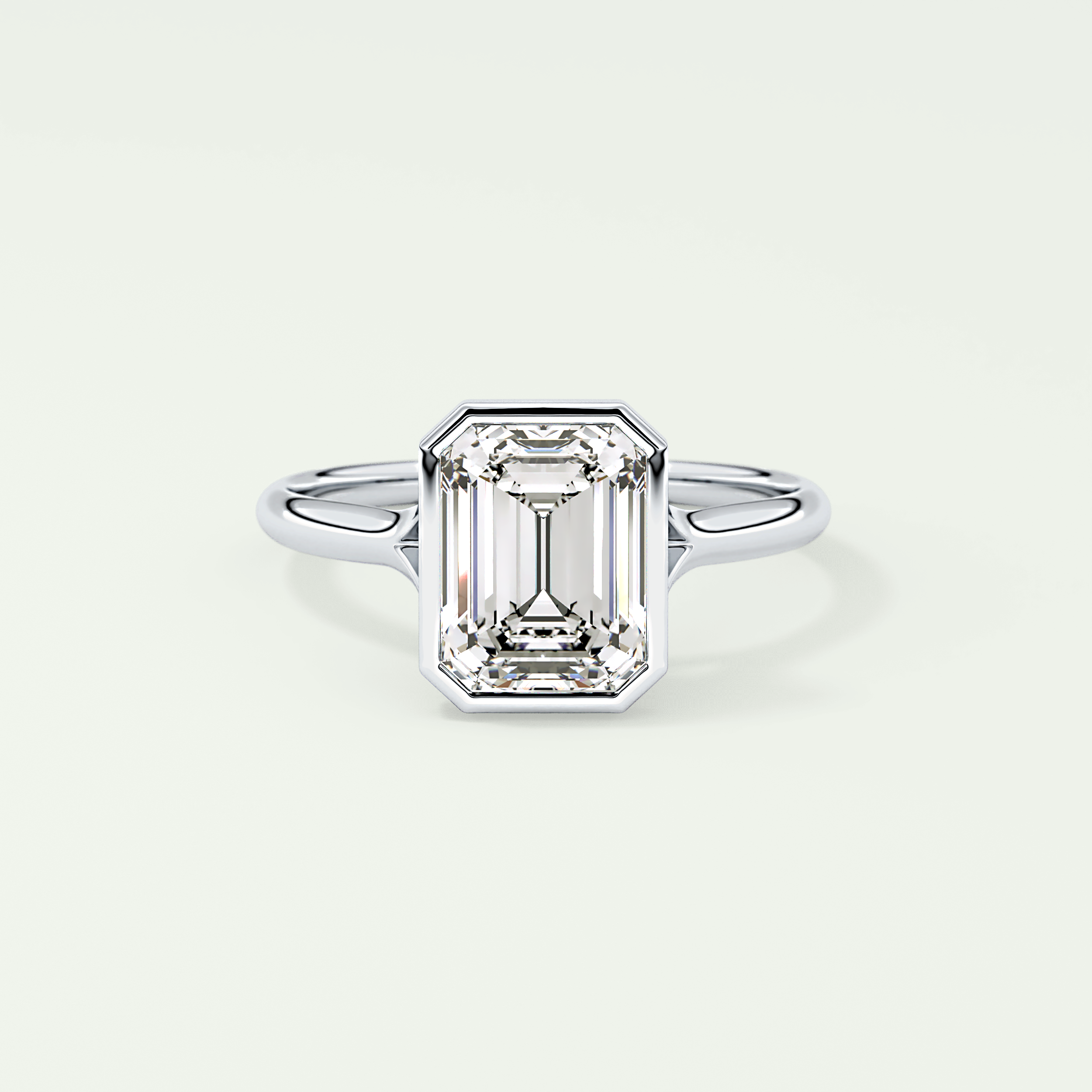 2.0 CT Emerald Cut Solitaire Lab-Grown Diamond Engagement Ring 13
