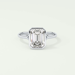 2.0 CT Emerald Cut Solitaire Moissanite Engagement Ring 13