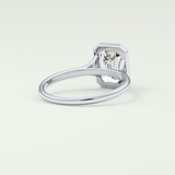 2.0 CT Emerald Cut Solitaire Lab-Grown Diamond Engagement Ring 14