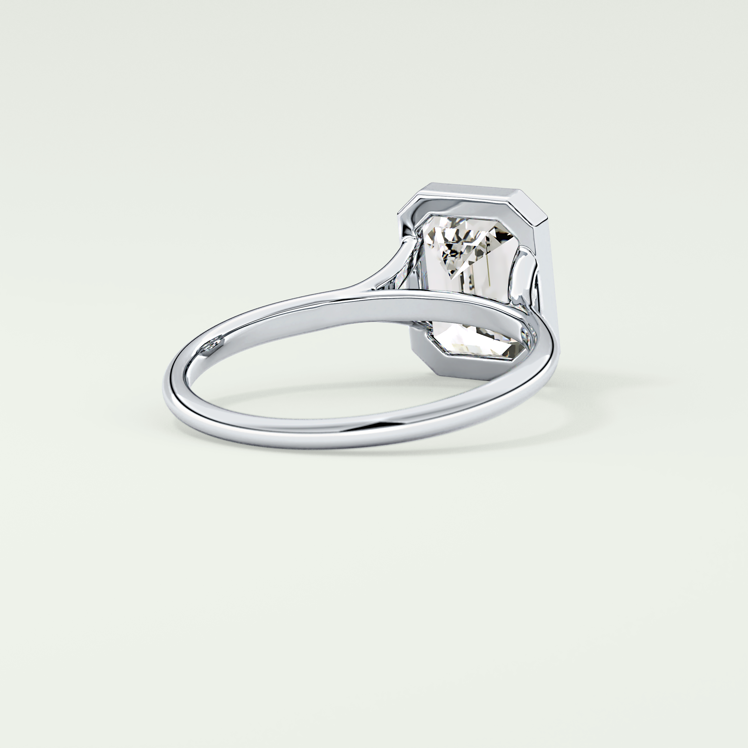 2.0 CT Emerald Cut Solitaire Lab-Grown Diamond Engagement Ring 14