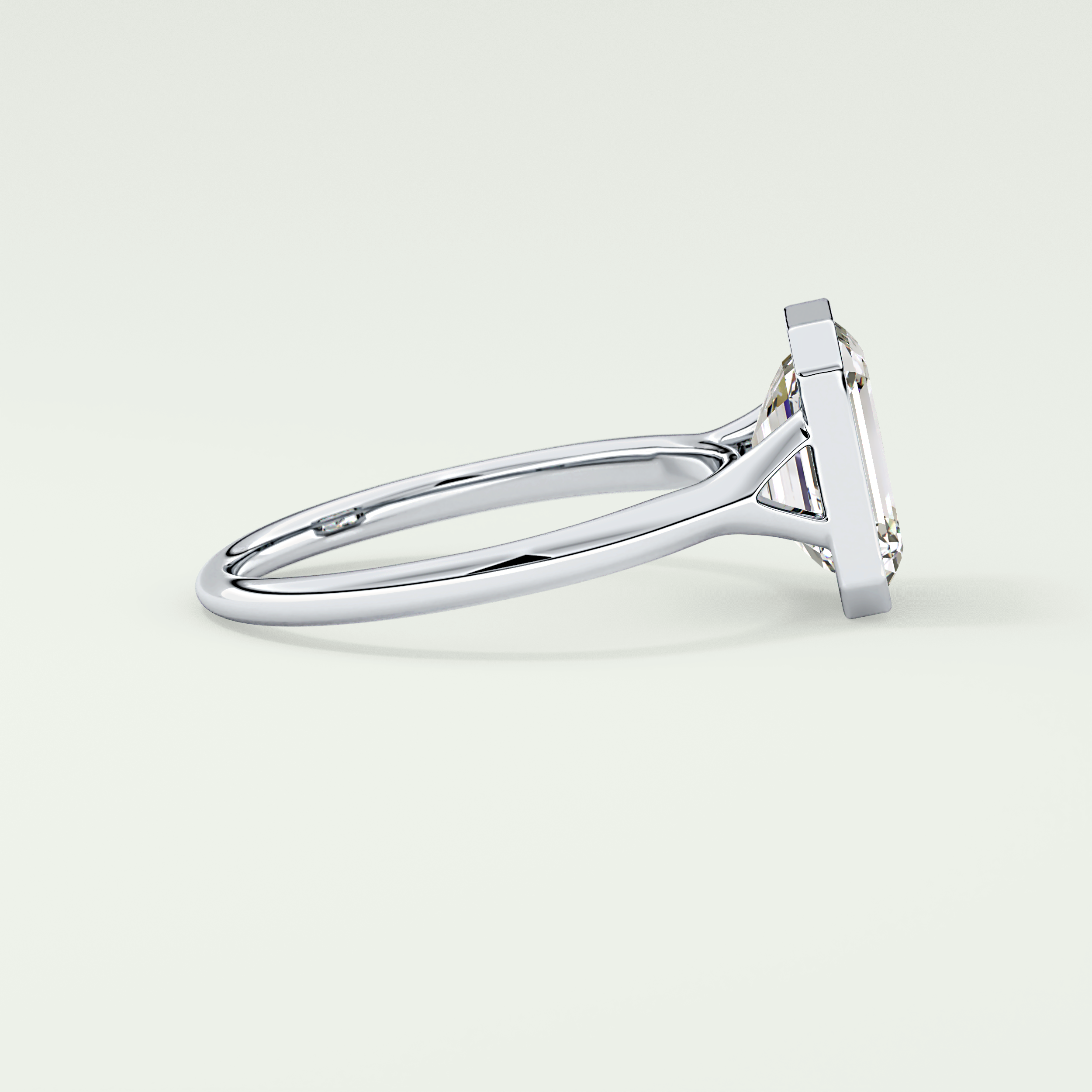 2.0 CT Emerald Cut Solitaire Lab-Grown Diamond Engagement Ring 15